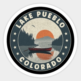 Lake Pueblo Colorado Sunset Sticker